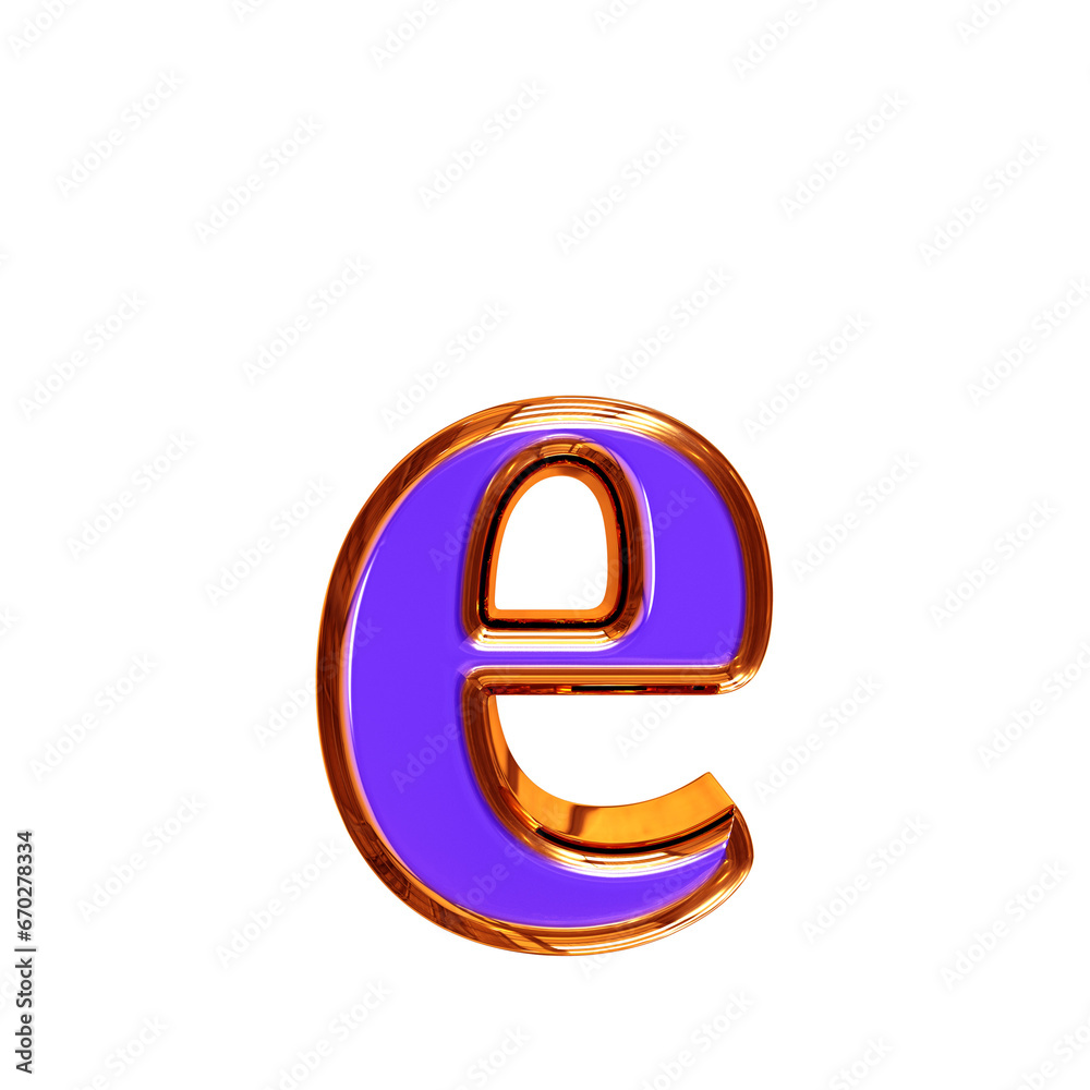Blue symbol in a redheaded frame. letter e Blue symbol in a redheaded frame. letter e