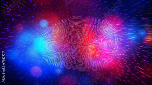 background with fingerprint