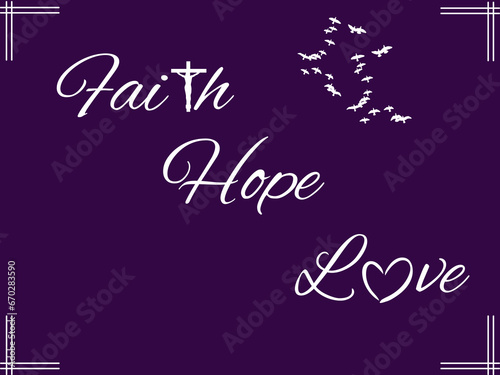 Faith Hope Love Wall Decor