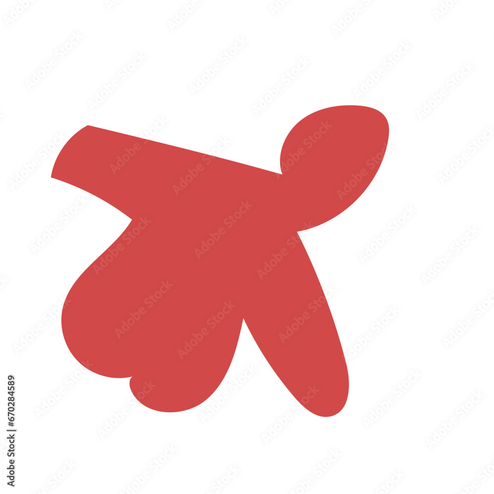 Muted red abstract shapes vector Muted red abstract shapes vector