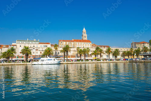 Wallpaper Mural Riva promenade and skyline of Diocletian palace in Split. Croatia Torontodigital.ca