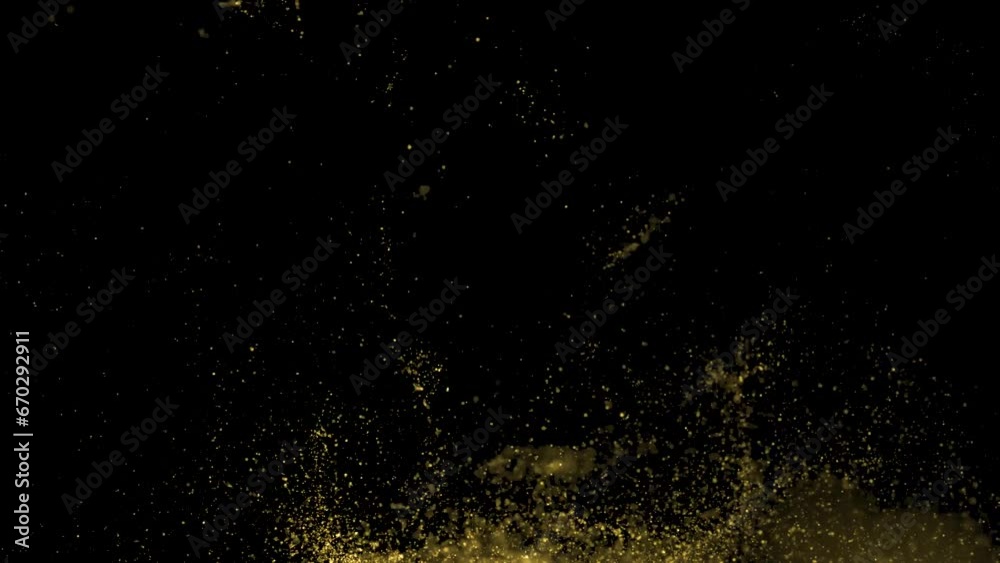 Beautiful gold shimmering particles with lens flare on black background in slow motion. 3d Animation of Dynamic Wind Particles In The Air With Bokeh. Beautiful gold shimmering particles with lens flare on black background in slow motion. 3d Animation of Dynamic Wind Particles In The Air With Bokeh.
