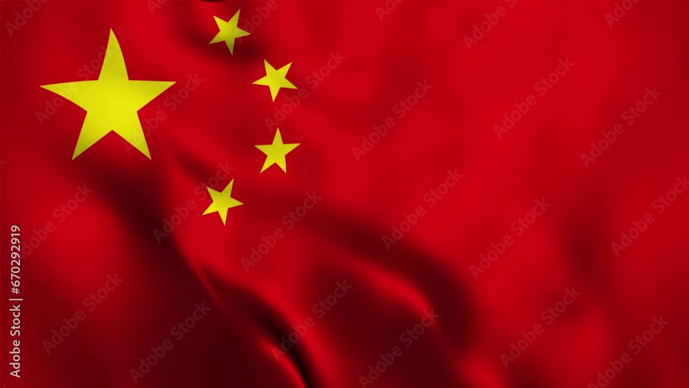 China flag background realistic waving in the wind 4K video, for Independence Day or Anthem (Perfect Loop) China flag background realistic waving in the wind 4K video, for Independence Day or Anthem (Perfect Loop)