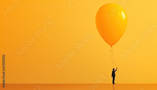 Sunny Delight Person with Yellow Balloon