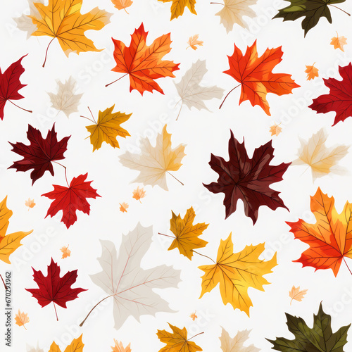 maple leaves seamless tile background  3 