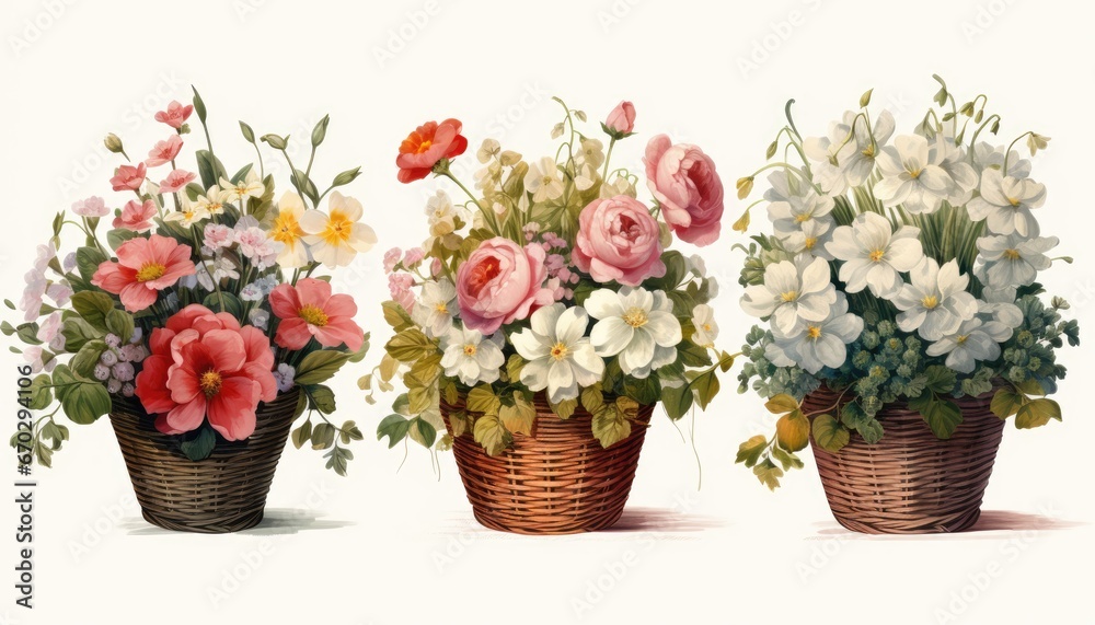 Variety of Floral Baskets