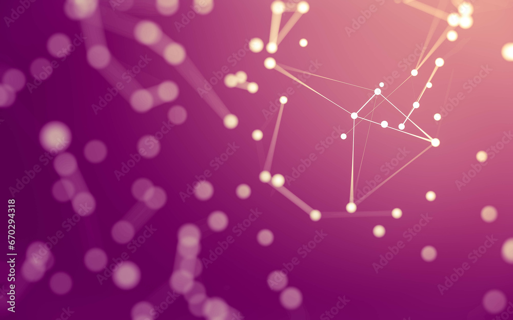 Abstract background. Molecules technology with polygonal shapes, connecting dots and lines. Connection structure. Big data visualization. Abstract background. Molecules technology with polygonal shapes, connecting dots and lines. Connection structure. Big data visualization.