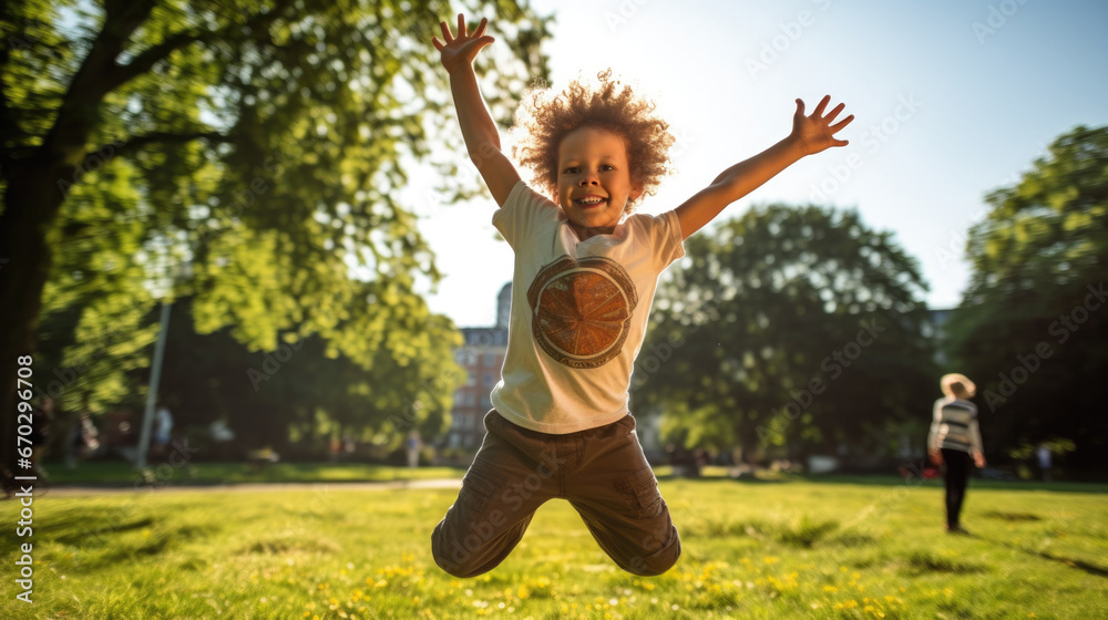 child doing a cartwheel in a park generative ai child doing a cartwheel in a park generative ai