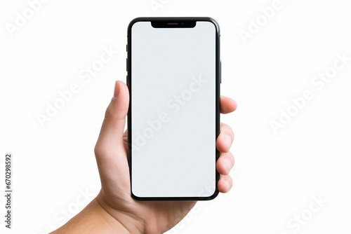 background white isolated position vertical screen smartphone mobile shows hand s man Similar Keywords 8 adult behind blank business phone cellular clipping path closeup communication photo