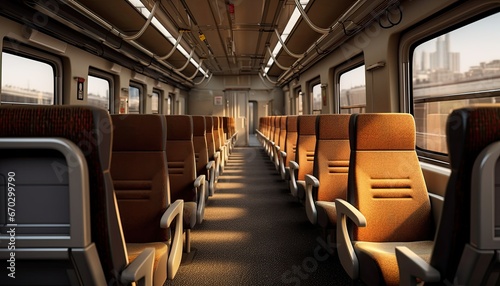 Exploring an Empty Electric Intercity Train photo