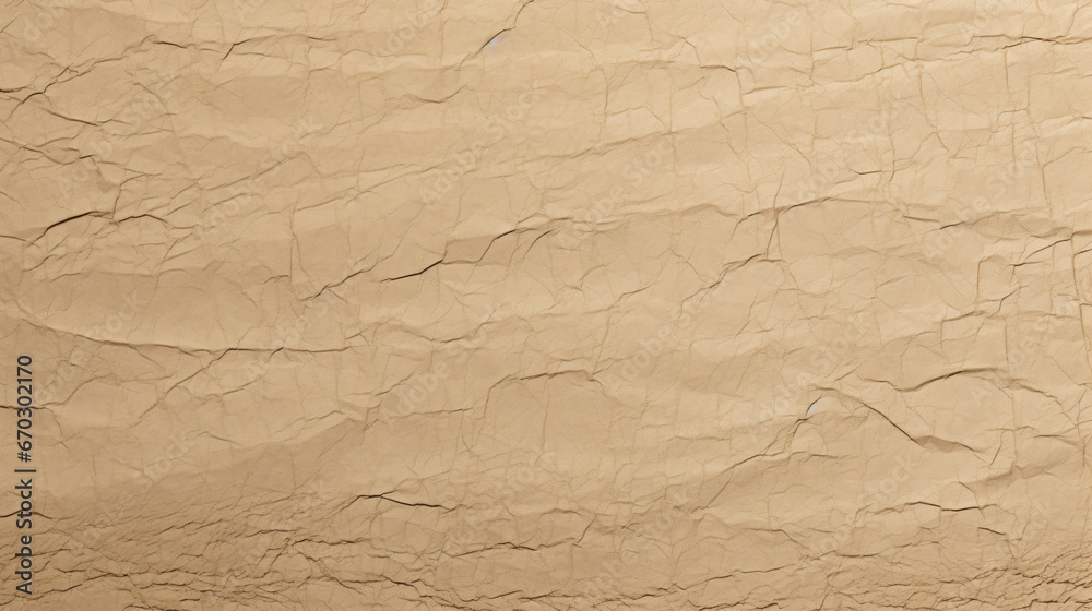 Paper texture, light brown, old and crumpled texture - Generative AI Paper texture, light brown, old and crumpled texture - Generative AI