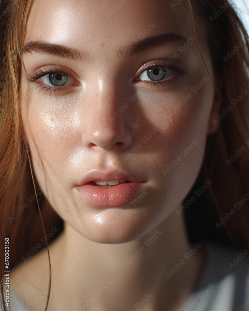 close up of cosmetic product model - Generative AI close up of cosmetic product model - Generative AI