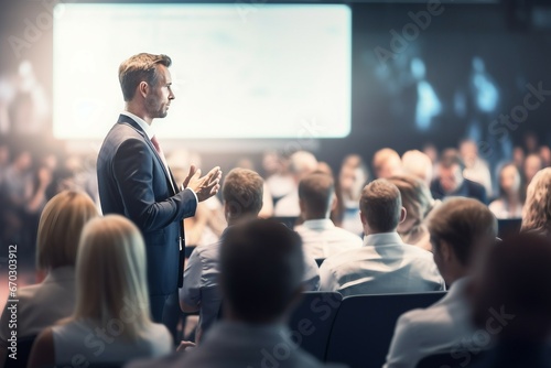 Event Conference Business Talk Giving Speaker Male audience briefing businessman coaching congress convention corporate course educator entrepreneur entrepreneurship explaining faculty photo