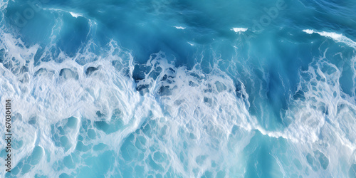 Aerial View of Stormy Ocean Waves,,, Raging Waves in the Tempestuous Ocean