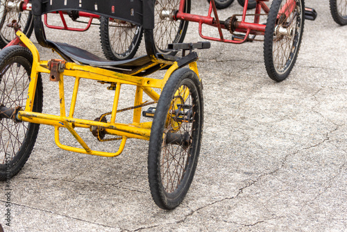 old bicycle in the street