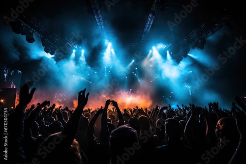 nightlife dj lifestyle people 2020 party year new celebrate crowd cheerful silhouette stage music dancing electronic listen concert nightclub dance happy