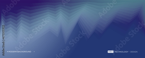 Flowing particles wave pattern of blue and black color isolated on a black background. Vector in concept of AI technology, science, and music.
