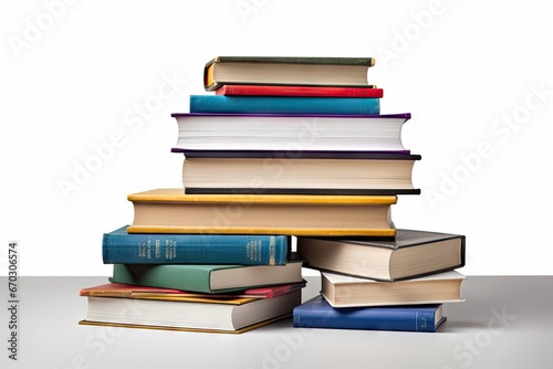 background white isolated books stack book stacked education bookshop textbook reading school open cover pile dictionary study college library text paper write teaching read cyclopaedia