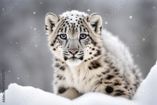 wildlife photography of a snow leopard © Hagi