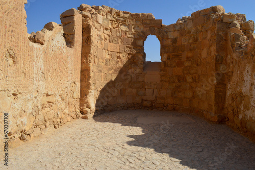 Ruins of the ancient Masada in Israel