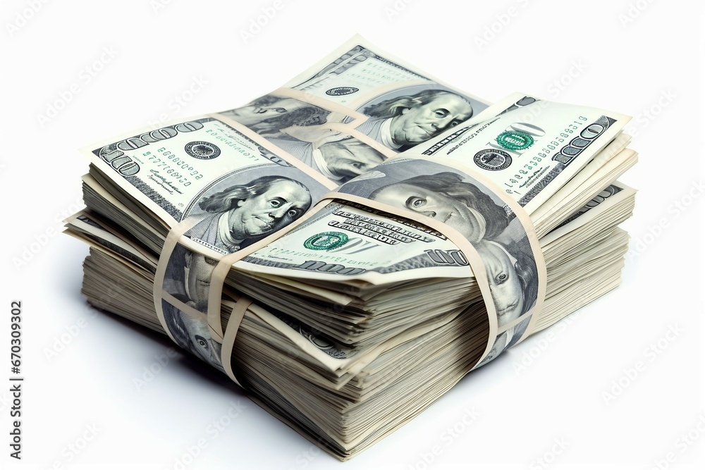 background white isolated bills dollar hundred folded cash financial money finance banking 100 banknote currency us debt save bank rich bill green paper bunch market rubber symbol wealth united background white isolated bills dollar hundred folded cash financial money finance banking 100 banknote currency us debt save bank rich bill green paper bunch market rubber symbol wealth united