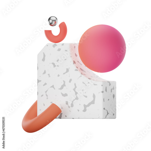 1 Abstract Geometric  3D Illustrations