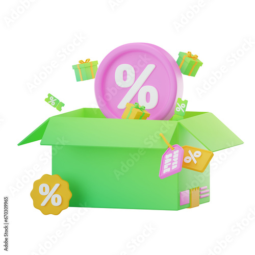 Cyber Monday Cyber Monday 3D Illustrations