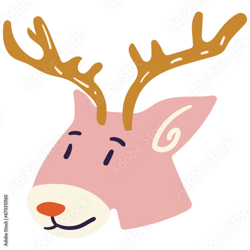 Christmas reindeer Christmas Collection 2D Illustrations