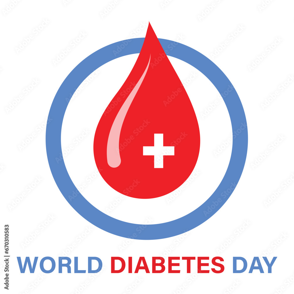 November 14 World Diabetes Awareness Day Vector Illustration	
