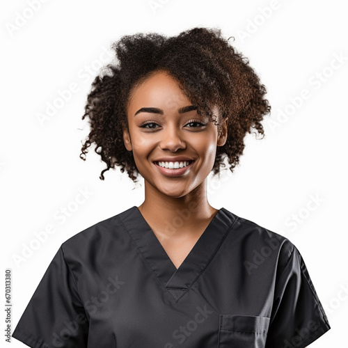 Handsome dentist or nurse isolated on white background