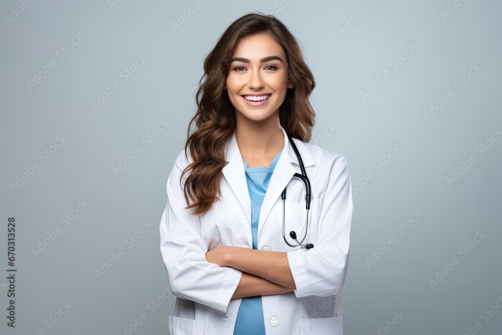 laughing background isolated woman doctor young doctor medicals health care professional uniform medicine health care hospital specialist practitioner profession clinical stethoscope girl laughing background isolated woman doctor young doctor medicals health care professional uniform medicine health care hospital specialist practitioner profession clinical stethoscope girl
