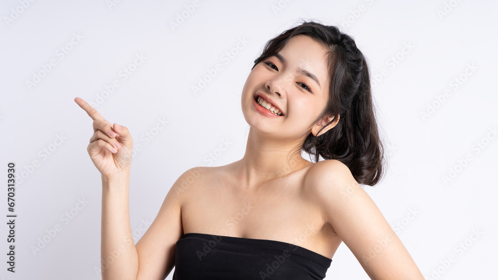 beautiful asian woman portrait on white background beautiful asian woman portrait on white background