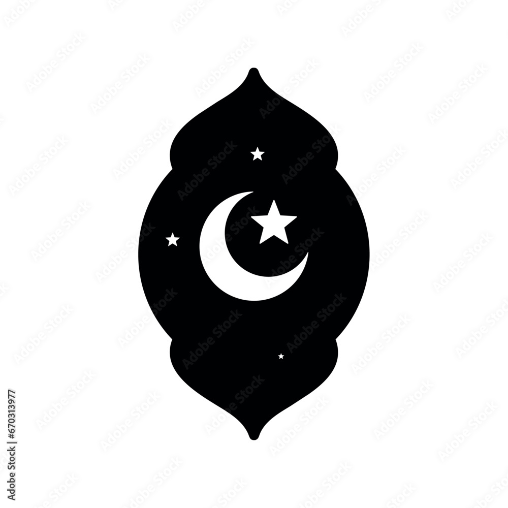 Obraz premium muslim moon ornament