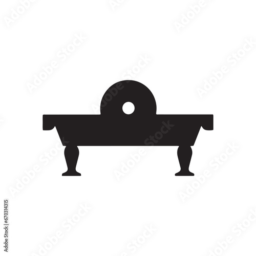 A logo of snooker table icon pool table vector silhouette billiards table isolated design