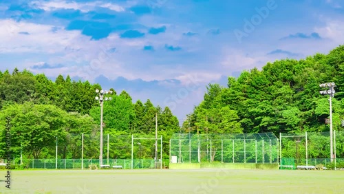 A timelapse of the cloud at the school ground at the country side