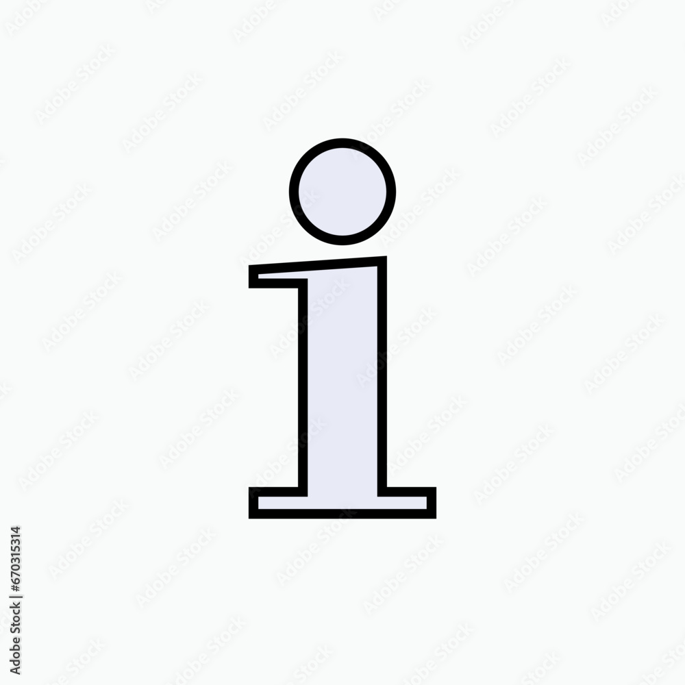 Info Icon. Information, Help Desk Symbol - Vector. Info Icon. Information, Help Desk Symbol - Vector.