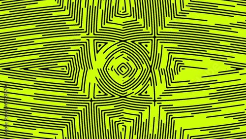 Yellow Lines Abstract Animation Background