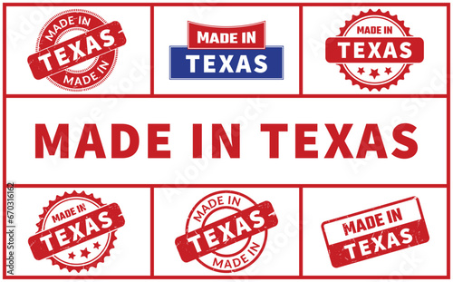 Made In Texas Rubber Stamp Set