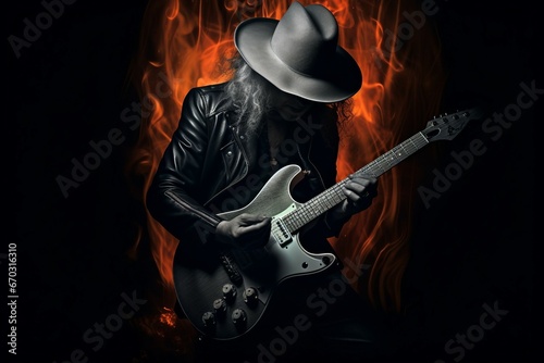 guitarist guitar rock concert music stage silhouette band electric player performer man play musician live background solo musical performance show instrument playing light song