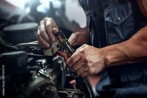 service repair auto mechanic car hands hand wrench garage automobile maintenance workshop diagnosis men at work diagnostic repairing engine engineer engineering fix hood industry inspection