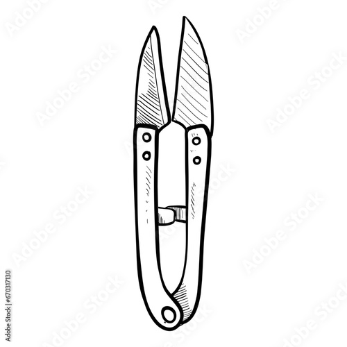 shears hand drawn