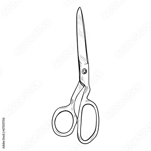 shears hand drawn