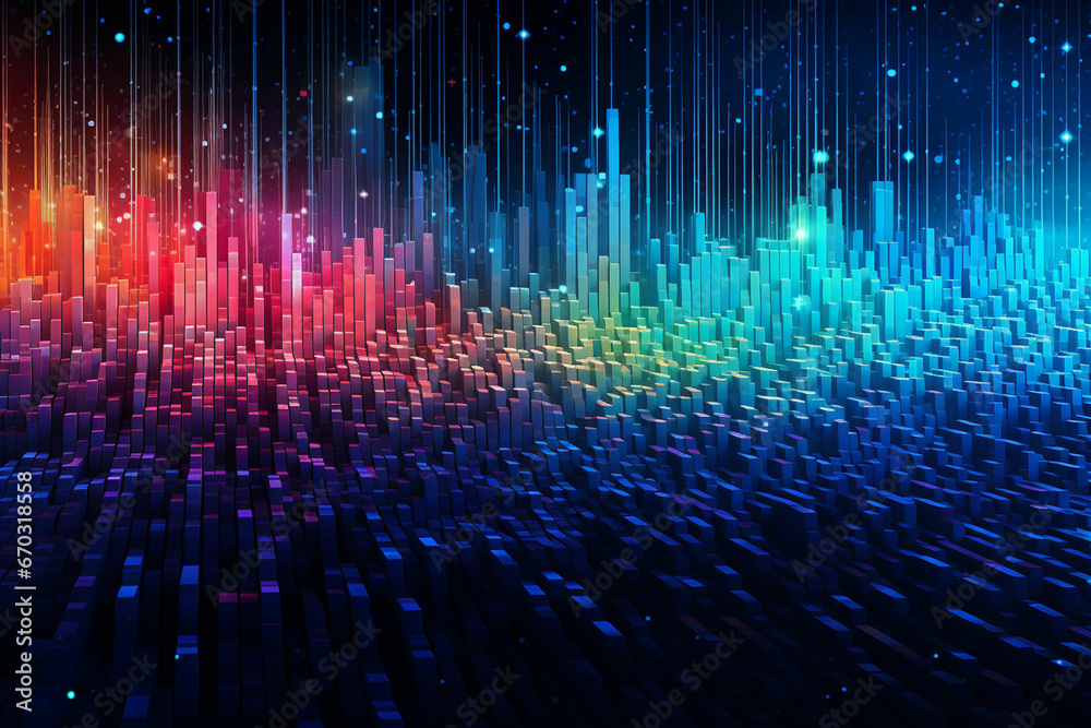 Abstract digital data background