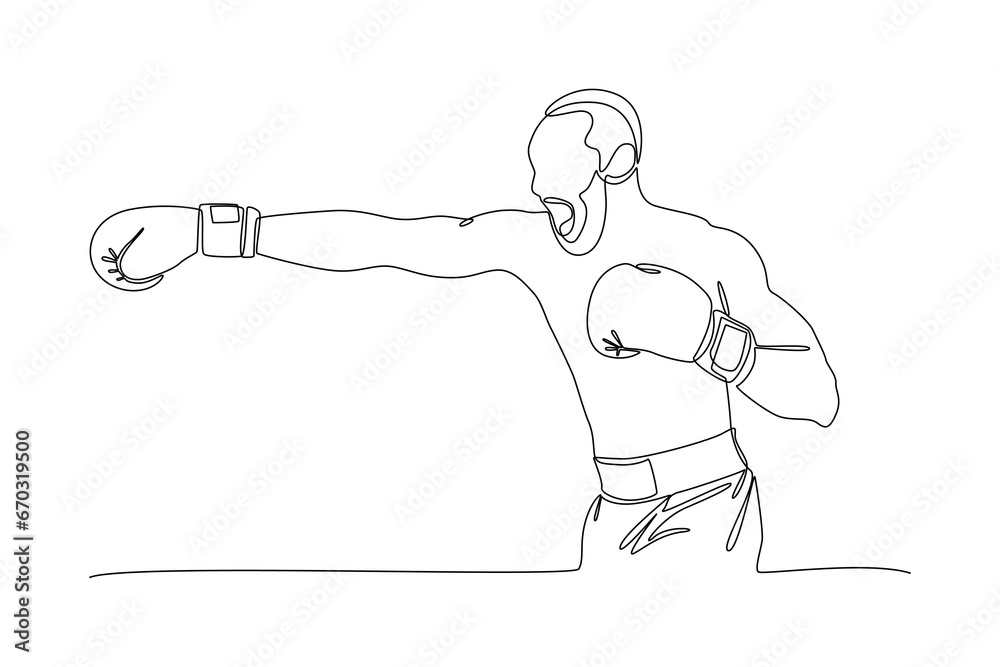 Continuous one line drawing boxers, Muai thai fighters. Boxing, sports, workout concept. Doodle vector illustration. Continuous one line drawing boxers, Muai thai fighters. Boxing, sports, workout concept. Doodle vector illustration.