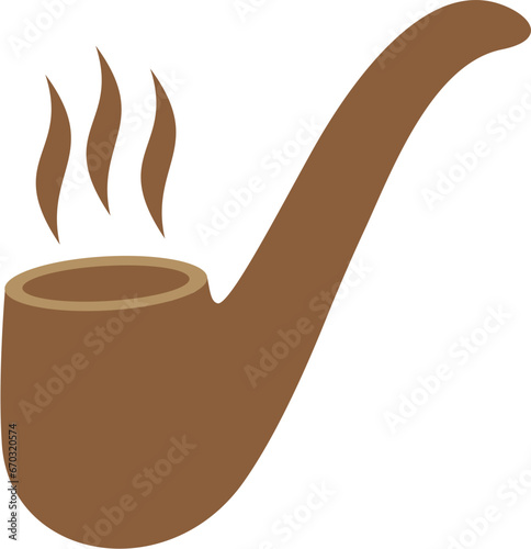 Tobacco pipe illustration