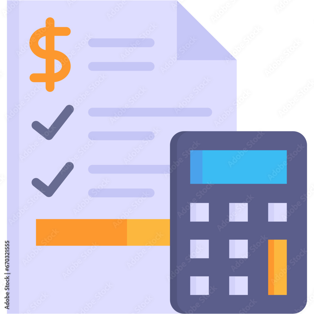 Business and Accounting flat icon set Business and Accounting flat icon set