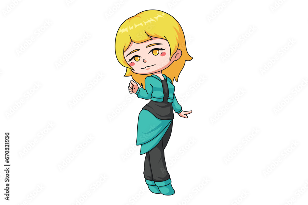 Cute Little Girl Cartoon Character Design Cute Little Girl Cartoon Character Design