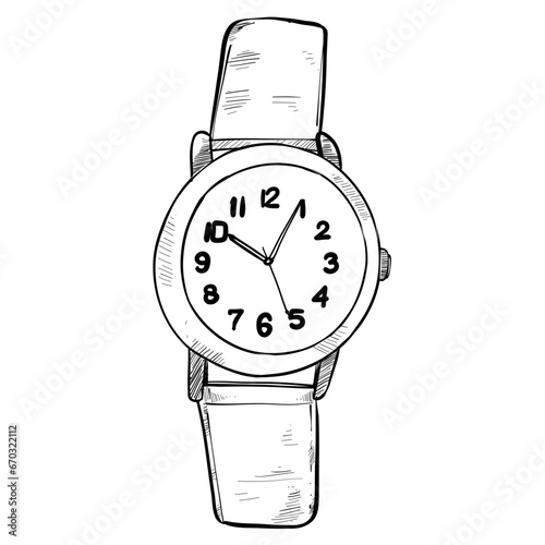 watches hand drawn