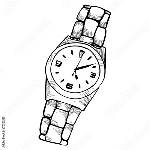 watches hand drawn