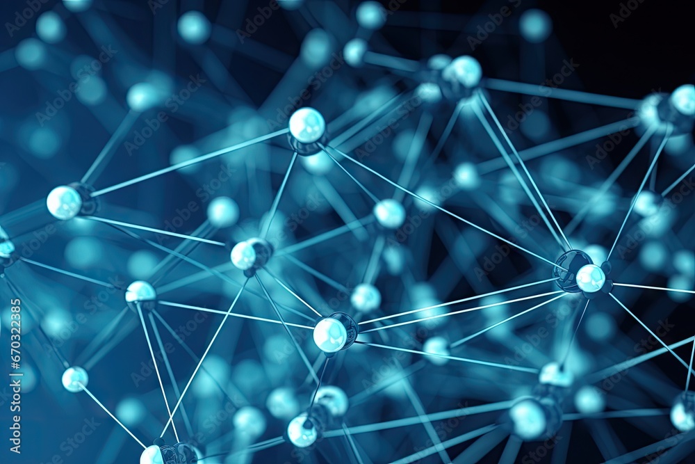 background blue close illustration structure molecular science research connection network biology atom deoxyribonucleic acid medicine chemistry abstract element mobile phone technology